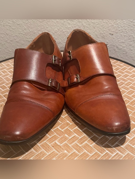 Aldo Other - ALDO Men's Brown Leather Double Monk Strap Dress Shoes Size 9.5